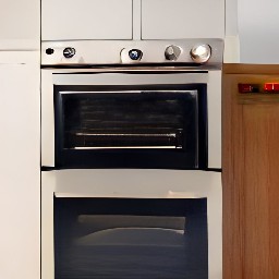 the oven set to 390°f.