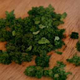 chopped parsley.