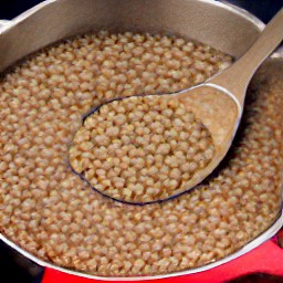 3 cups of cooked lentils.