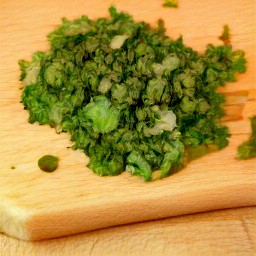 chopped cilantro.