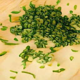 chopped chives.