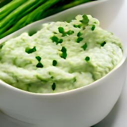 the food processor will contain a mixture of grated cheddar cheese, light mayonnaise, yellow mustard, and chopped chives.