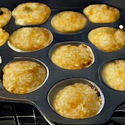the muffin tin in the oven for 25 minutes.