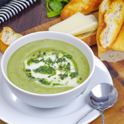 

This delicious European dinner soup is a healthy, eggs-free and nuts-free recipe made of leeks, butter, celeriac and goat cheese. Watercress adds a fresh boost of flavor!