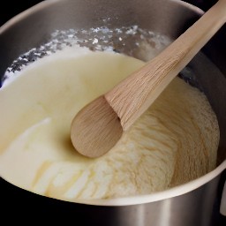 a bowl of mixed batter.