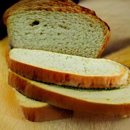 cut italian bread in slices.