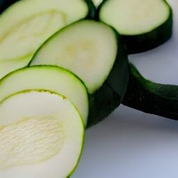 a slice of zucchini.