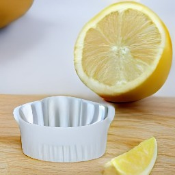 the lemon juice will come out of the lemon and into the squeezer.