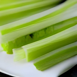 celery sticks that are chopped.