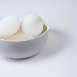 the eggs are peeled.