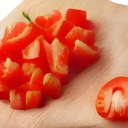 chopped tomatoes.