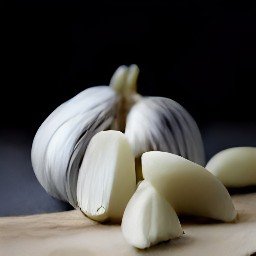 peeled garlic.