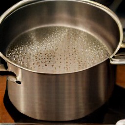 2.5 cups of heated water.
