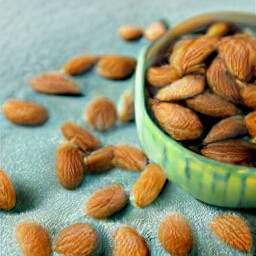 a mixture of toasted almonds and paprika.