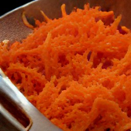 the carrots are grated.