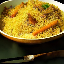 a spiced carrot biryani.