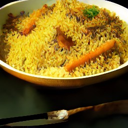 a spiced carrot biryani.