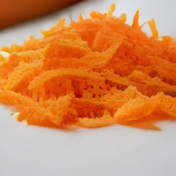 grated carrots.