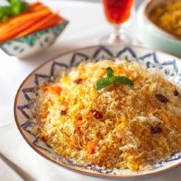 

Spiced Carrot Biryani is a gluten-free, egg-free and soy-free dinner perfect for winter. This delicious dish is made from sautéed onions, coriander, carrots, frozen peas and basmati rice.