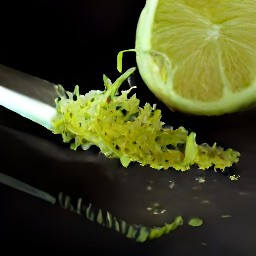 the output is lime zest.