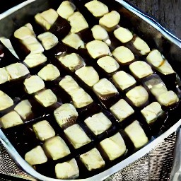 a roasted eggplant dish.