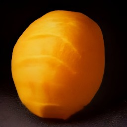 a peeled sweet potato.