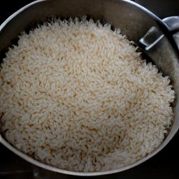 cooked basmati rice.
