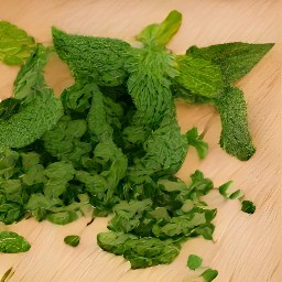 chopped spearmint