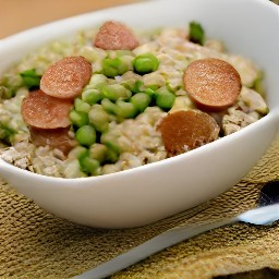 the egg mixture is stir-fried for 2 minutes over high heat, then removed from the heat and transferred to a serving bowl.