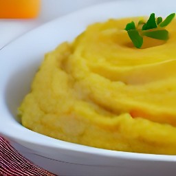 a root vegetable mash that is buttery and salty.