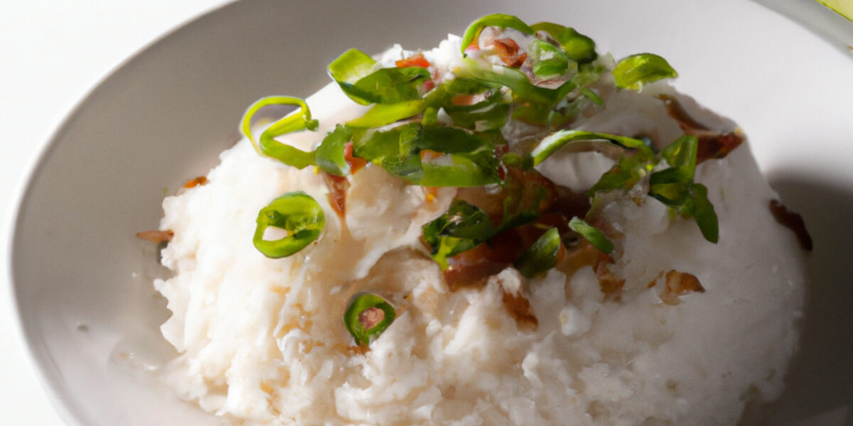 jasmine rice with caramelized green onions