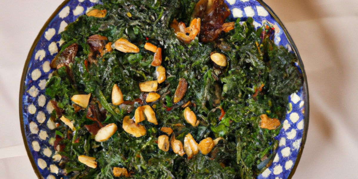 kale with raisins and pine nuts