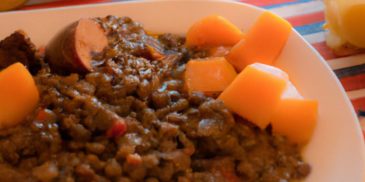 lentils with yams