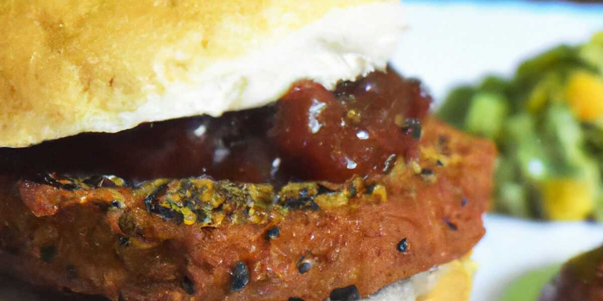 mango flavored indian bean burger