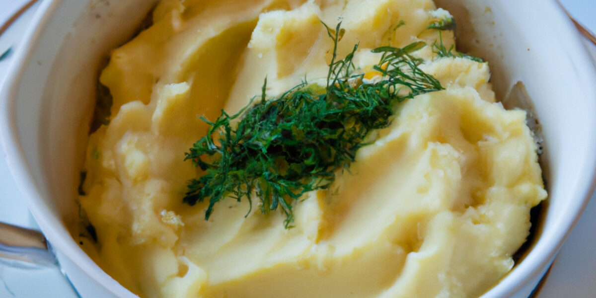 mashed potatoes with onion and dill