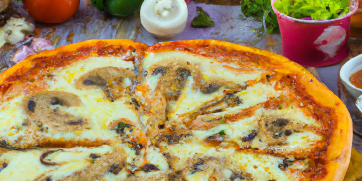 mushroom and cheese pizza