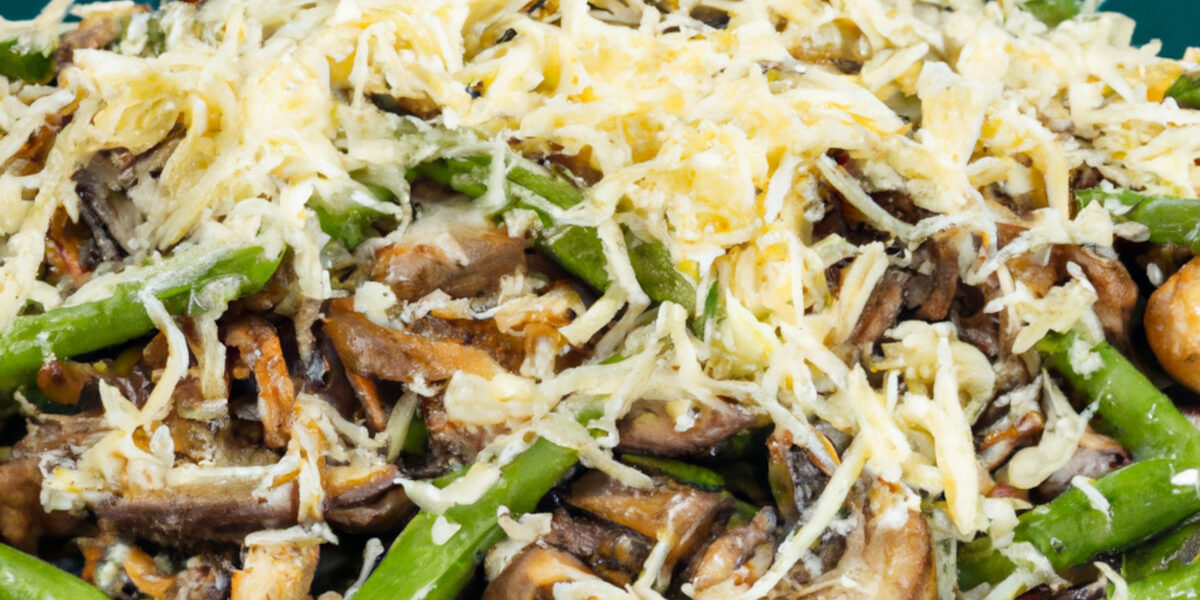 mushroom and green beans salad