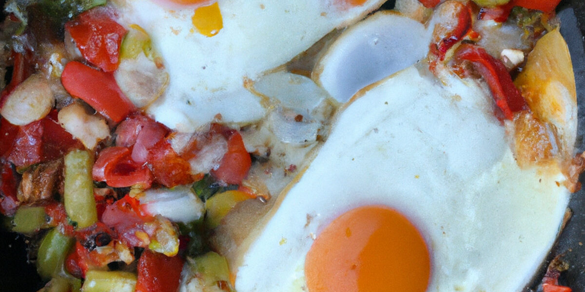 One-pan eggs and veggies brunch