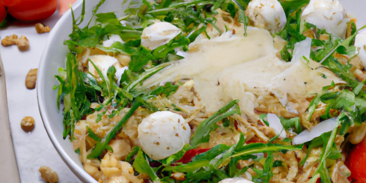 orzo and mozzarella salad