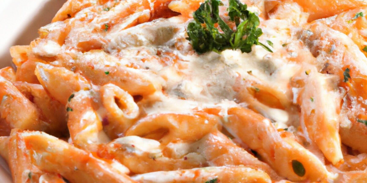 penne with tomato and cream sauce