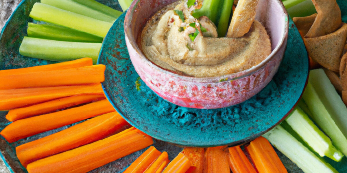 pepper and walnut hummus dip