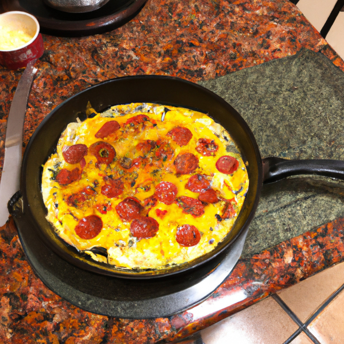 pepperoni omelet