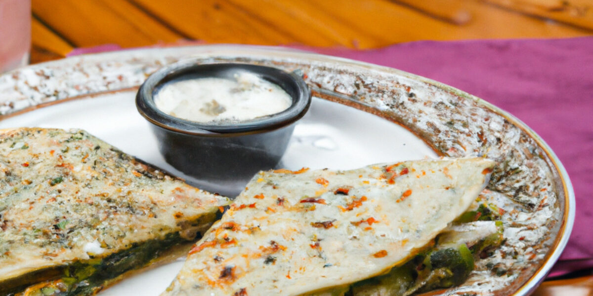 pesto and zucchini quesadillas