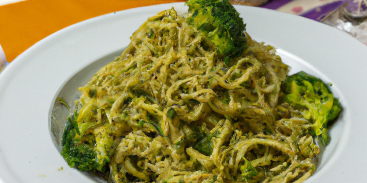 pesto pasta with broccoli