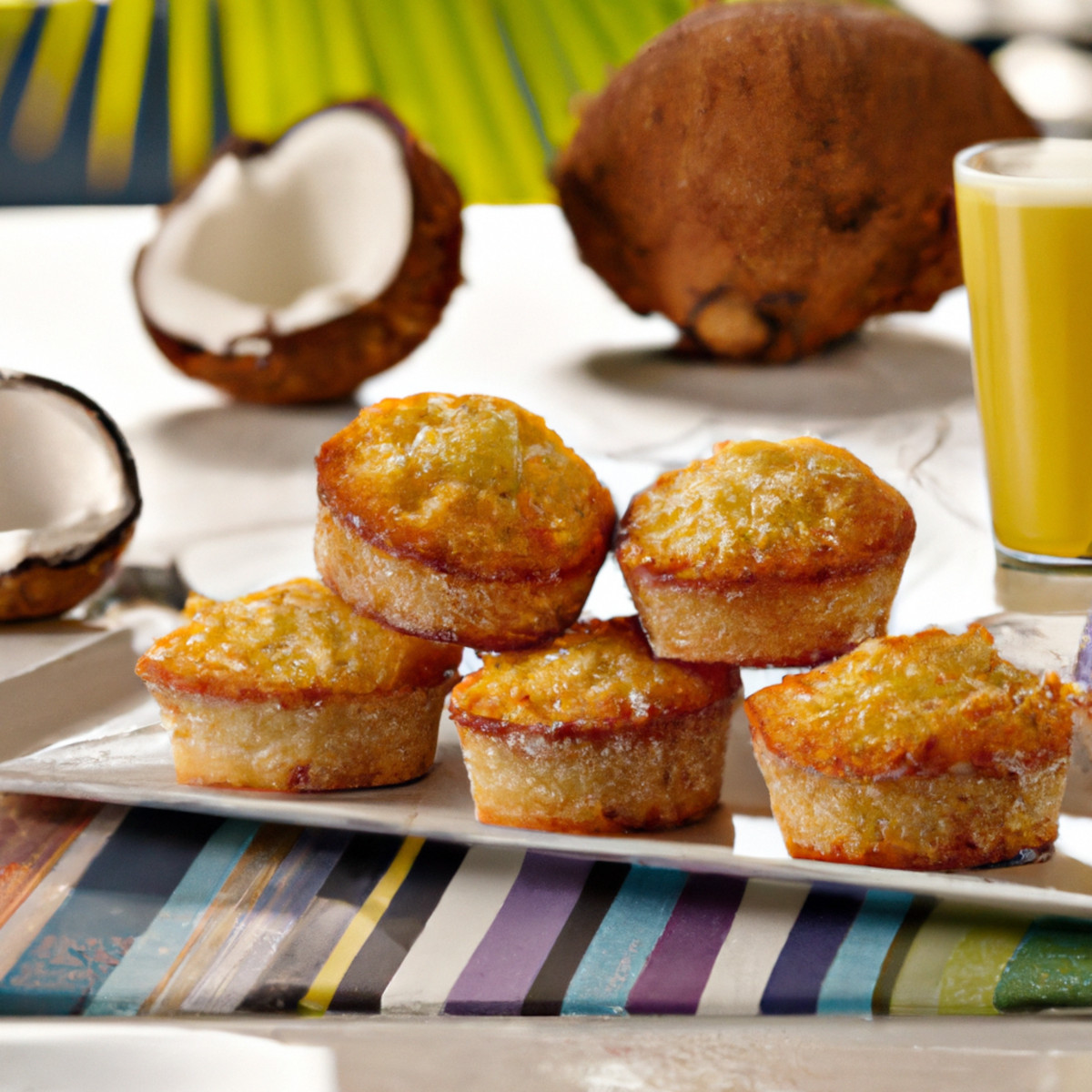 pineapple and coconut muffins