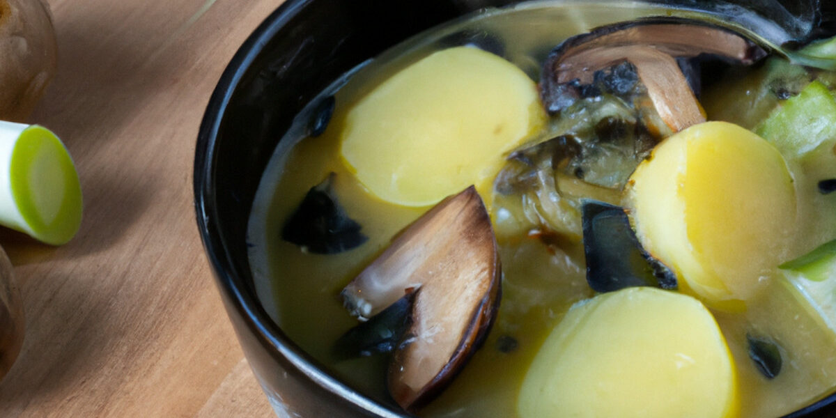 potato and mushroom soup