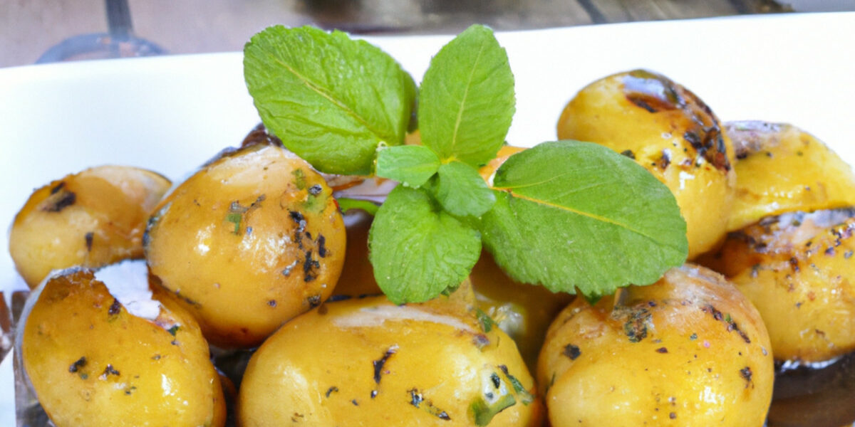 potatoes with balsamic and shallot butter
