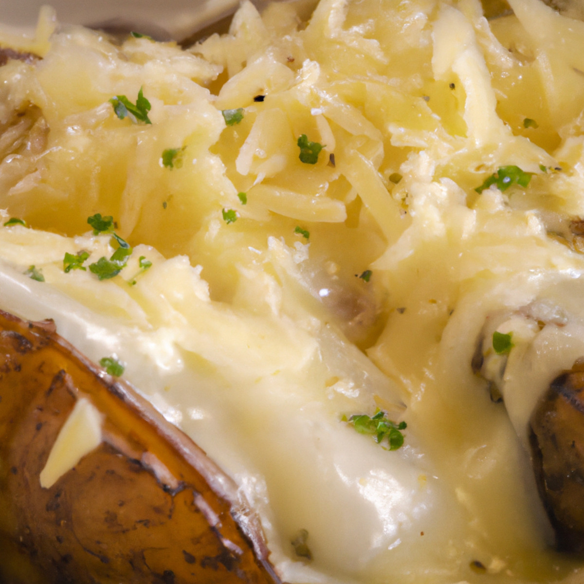 potatoes with cheese and garlic