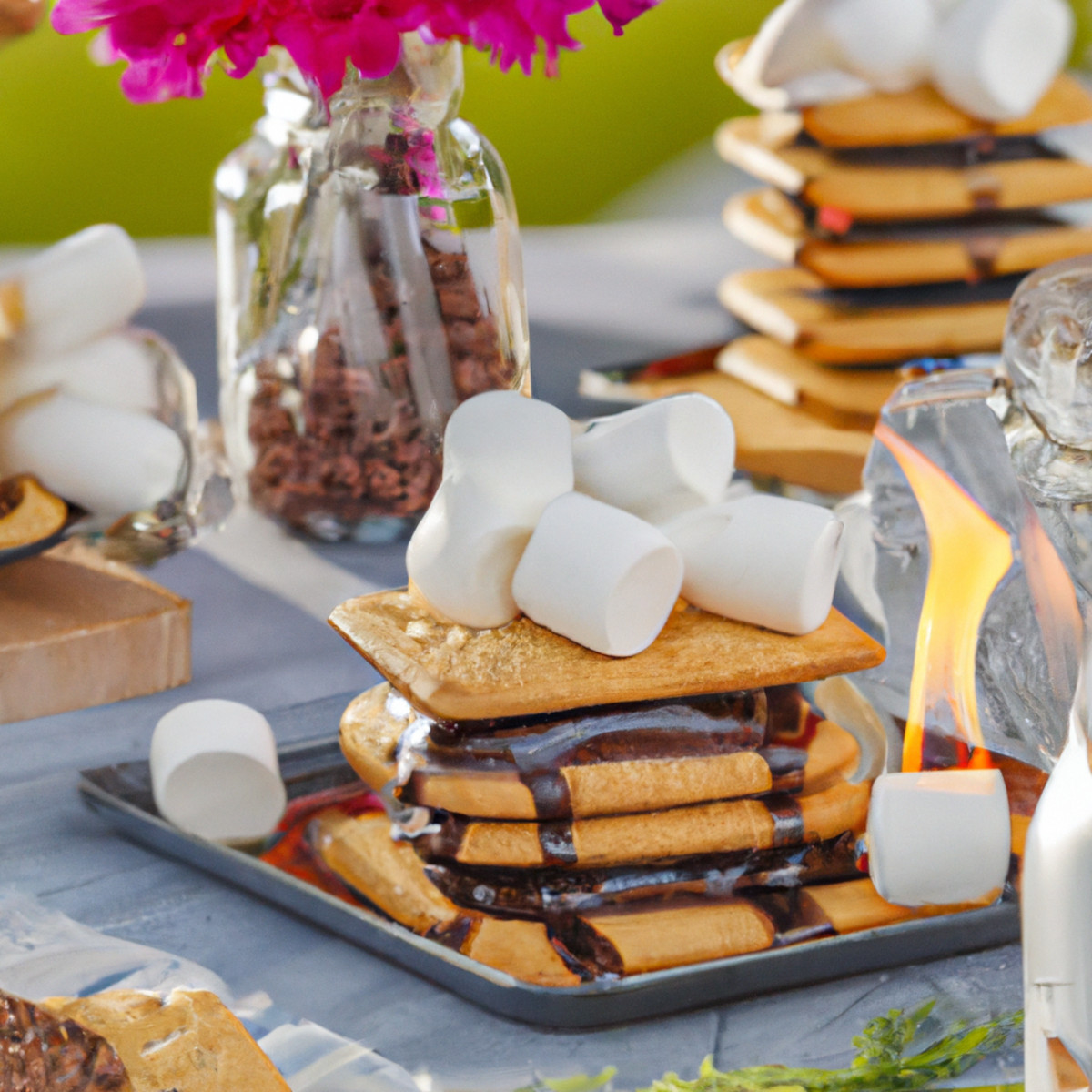 pumpkin and melty marshmallow smores