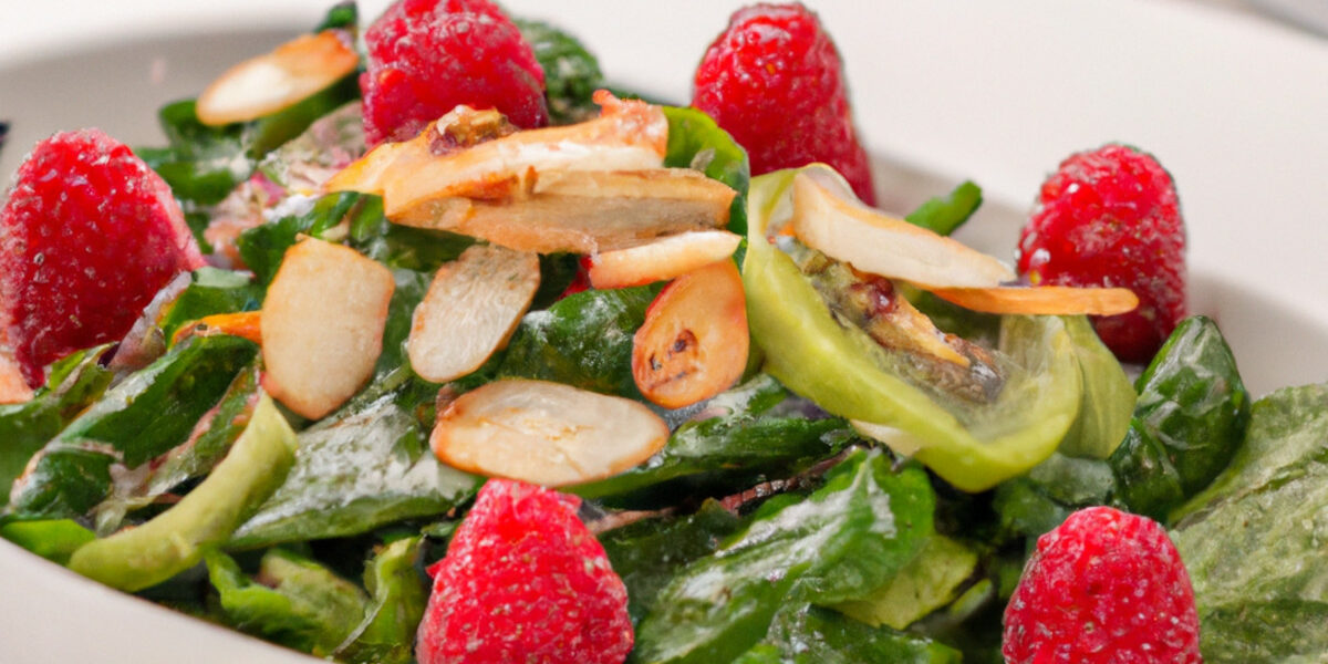raspberry spinach salad